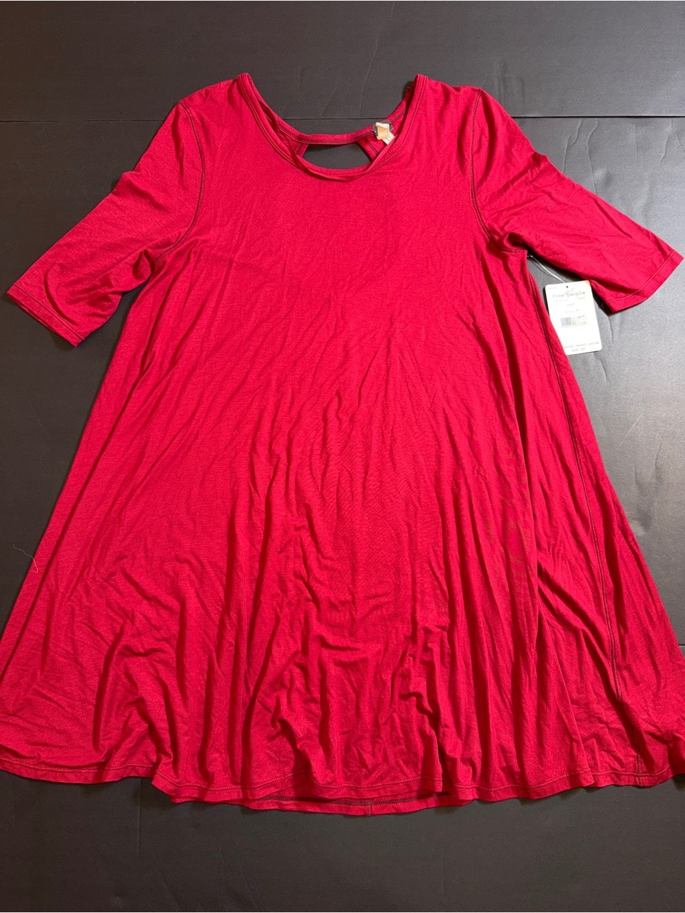 Free People Red T Shirt Dress Medium
